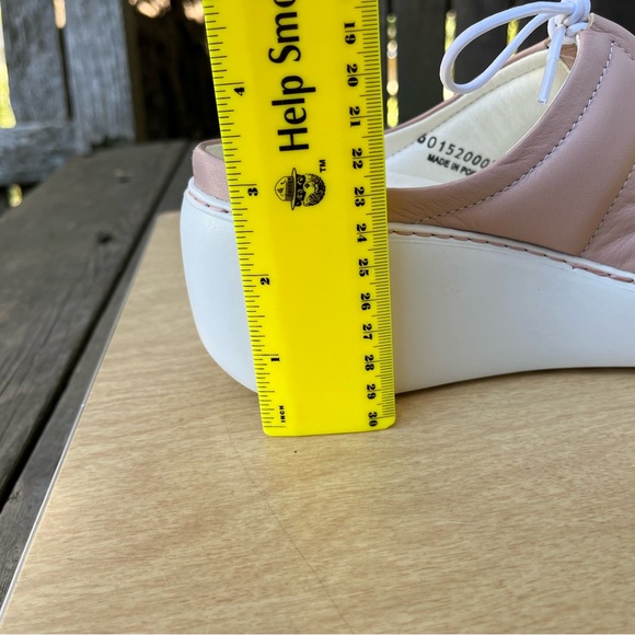 Fly London Dare520Fly Platform Wedge Leather Sandals In Nude Sz 38EU/7.5-8 US - Picture 12 of 16